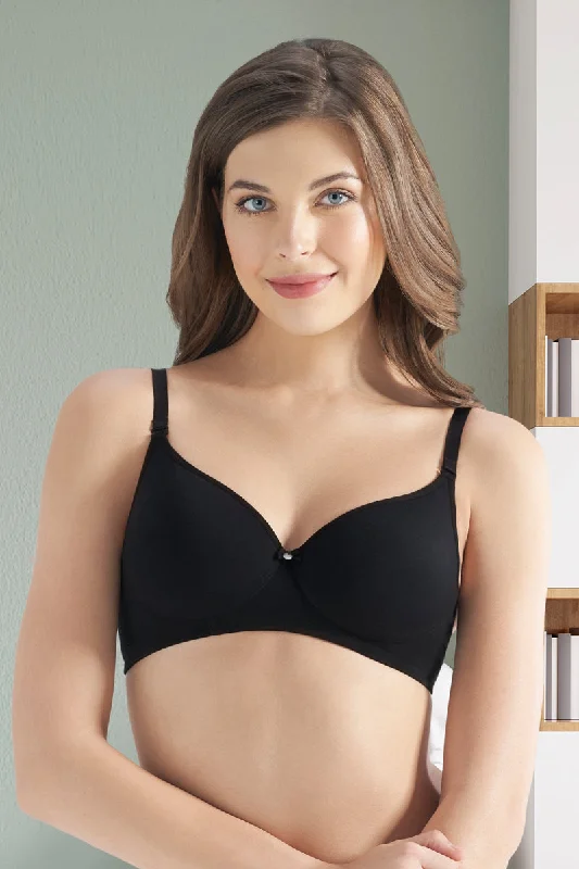 plus size nursing bras for breastfeeding momsAll Day Smooth Comfort Padded & Non-wired Bra - Black plus size nursing bras for breastfeeding momsAll Day Smooth Comfort Padded & Non-wired Bra - Black