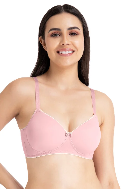 bralette sports bras for light exerciseCasual Chic Solid Padded Non-Wired T-Shirt Bra - Bridal Rose-Angel Wing bralette sports bras for light exerciseCasual Chic Solid Padded Non-Wired T-Shirt Bra - Bridal Rose-Angel Wing