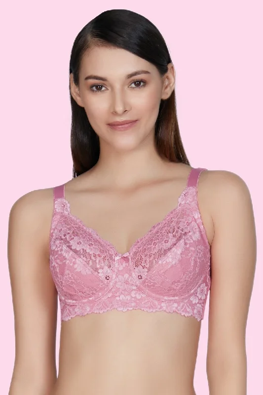 push up bras for enhanced cleavageNon-Padded Non-Wired Full Cover Cotton Lace Support Bra - Wild Rose push up bras for enhanced cleavageNon-Padded Non-Wired Full Cover Cotton Lace Support Bra - Wild Rose