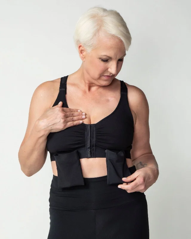 sports bras for high impact workoutsFront Closure Post Surgical Bra
