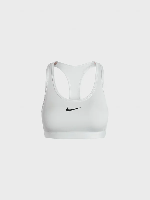padded bras for added volumeNIKE SWOOSH MEDIUM SUPPORT BRA WHITE