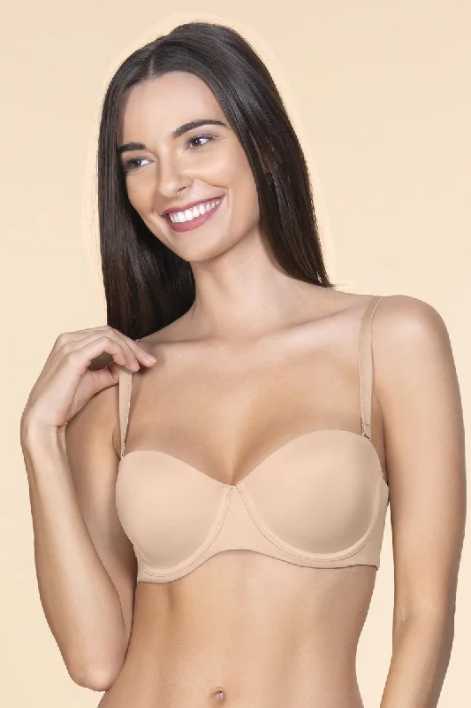 plus size bralette bras for comfortMultiway Padded Wired Bra - Sandalwood