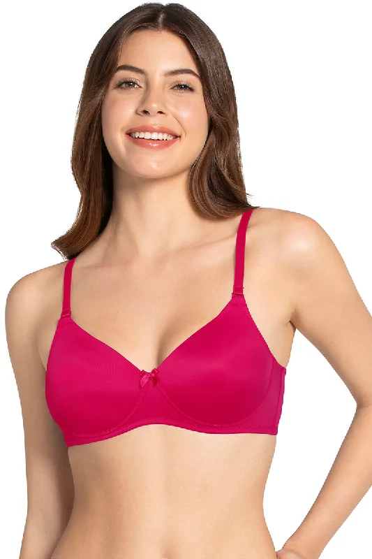 lace bras for a romantic lookSmooth Charm Padded Non-Wired T-Shirt Bra - Jazzy