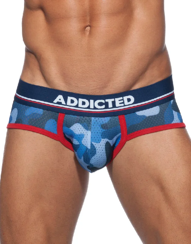 Back - closure bras with traditional hook - and - eye fastenings Addicted 3-Pack Camo Mesh Brief Push Up AD697P Back - closure bras with traditional hook - and - eye fastenings Addicted 3-Pack Camo Mesh Brief Push Up AD697P