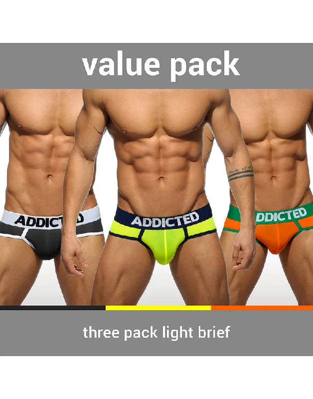 Balconette bras with a stylish and flattering design​ Addicted 3- Pack Light Brief AD402P