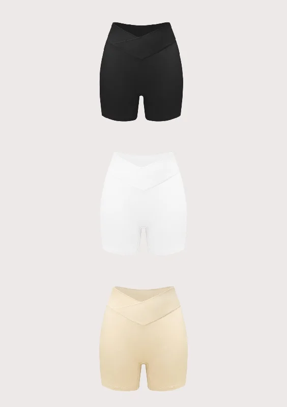 Bra with a racerback design for better mobility All-Day Comfort High-Rise Cotton Boyshorts Underwear 3 Pack Bra with a racerback design for better mobility All-Day Comfort High-Rise Cotton Boyshorts Underwear 3 Pack