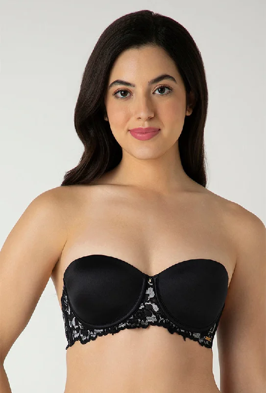 Balconette bras with a stylish and flattering design AMANTE BRA-BRA06301 Femme Lace Padded Wired Multiway Bra Balconette bras with a stylish and flattering design AMANTE BRA-BRA06301 Femme Lace Padded Wired Multiway Bra