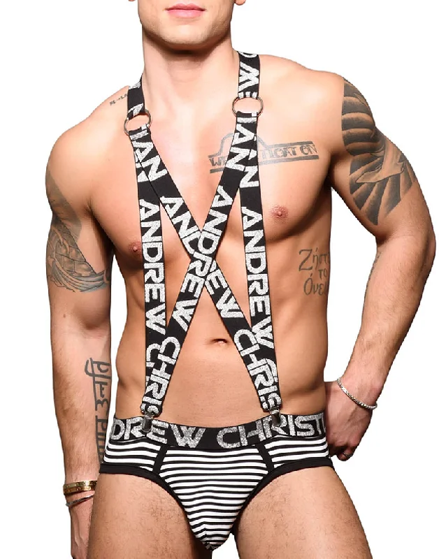 Bra with a plus - size long - line design for a slimming effect Andrew Christian Primary Clip Harness (Undies Sold Seperately) 3190 Bra with a plus - size long - line design for a slimming effect Andrew Christian Primary Clip Harness (Undies Sold Seperately) 3190