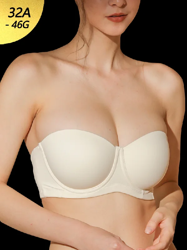 Bra with a plus - size customized fit option for a perfect fit Anti Slip Push Up Strapless Underwire Bra Bra with a plus - size customized fit option for a perfect fit Anti Slip Push Up Strapless Underwire Bra