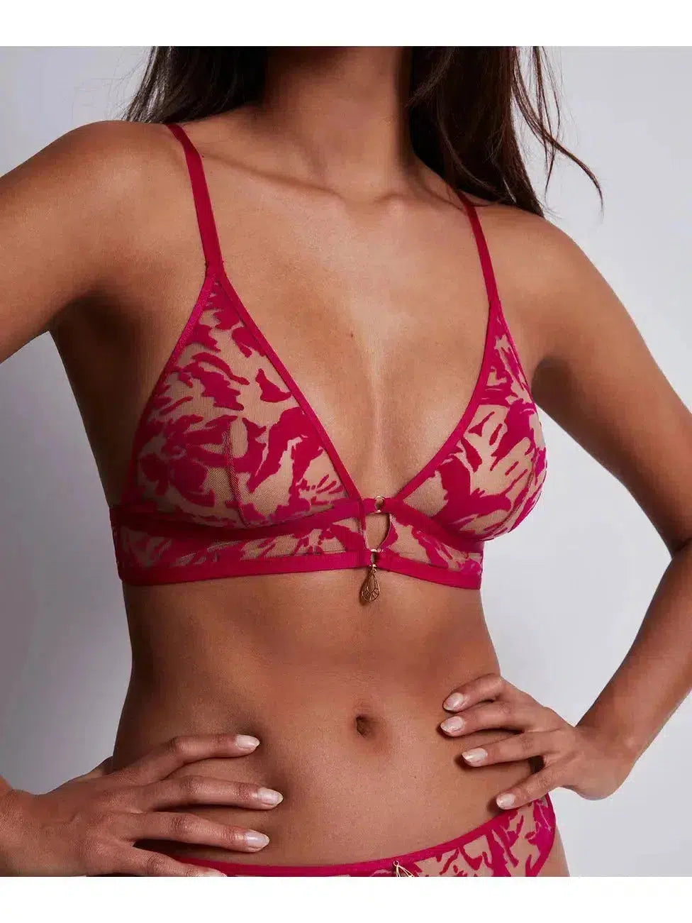Non wired sports bras for cyclingAubade Hot Pink Wild Vibrations Triangle Bralette Non wired sports bras for cyclingAubade Hot Pink Wild Vibrations Triangle Bralette