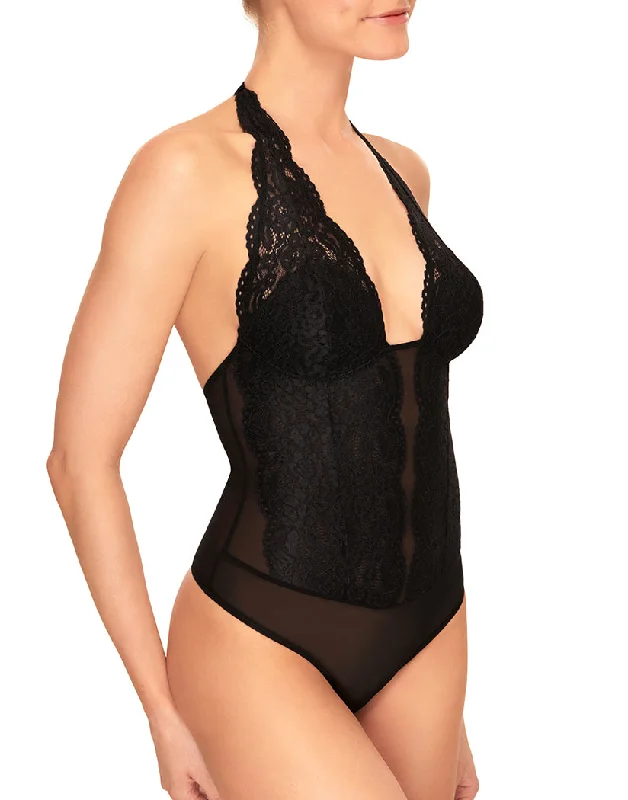 Bra with a single - strap design for a unique and modern style b.tempt'd by Wacoal Ciao Bella Lace Bodysuit Night 936144 Bra with a single - strap design for a unique and modern style b.tempt'd by Wacoal Ciao Bella Lace Bodysuit Night 936144