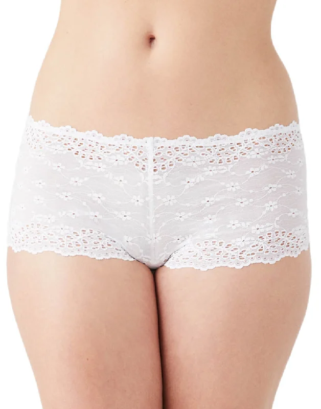 Bra with a push - up memory foam cup for enhanced cleavage b.tempt'd by Wacoal Inspired Eyelet Boyshort 945219 Bra with a push - up memory foam cup for enhanced cleavage b.tempt'd by Wacoal Inspired Eyelet Boyshort 945219