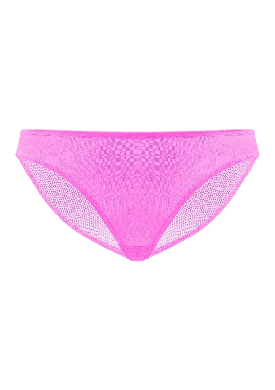 Bra with a plus - size underbust band for a secure fit Billie Smooth Barbie Pink Sheer Mesh Bikini Underwear Bra with a plus - size underbust band for a secure fit Billie Smooth Barbie Pink Sheer Mesh Bikini Underwear