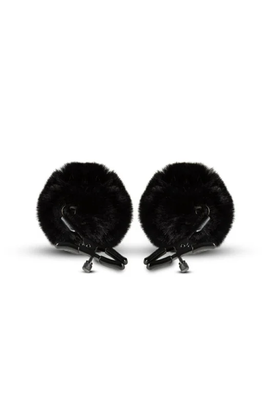 Nursing bras for easy breastfeeding access​ Noir Black Pom Adjustable Nipple Clamps