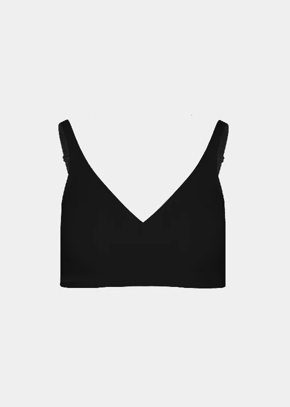 Plus size non wired nursing bras​Butterknit Wrap Bra with Crossover Back
