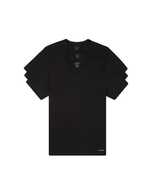 Bra with a single - strap design for a unique and modern style Calvin Klein Cotton Classics 3 Pack Short Sleeve V Neck T-Shirt NB4012 Bra with a single - strap design for a unique and modern style Calvin Klein Cotton Classics 3 Pack Short Sleeve V Neck T-Shirt NB4012