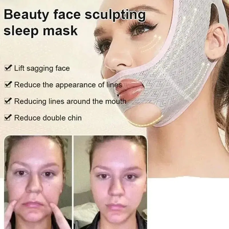 Shaper with a gradient compression design​Chin Up Mask