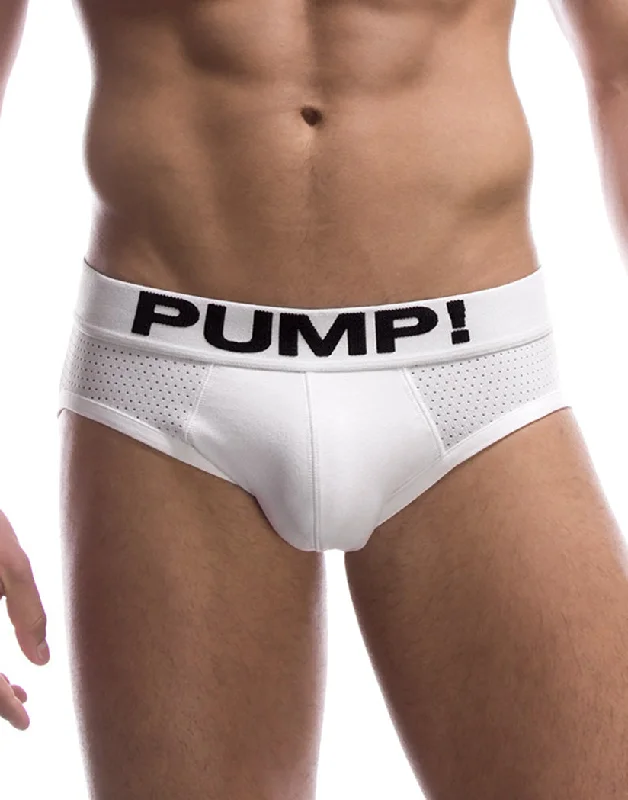 Bra with a push - up memory foam cup for enhanced cleavage PUMP! Men's Classic Low Rise Mesh White Briefs 12008 Bra with a push - up memory foam cup for enhanced cleavage PUMP! Men's Classic Low Rise Mesh White Briefs 12008