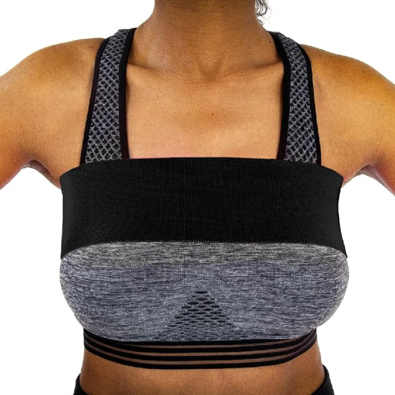 Non wired bralette with floral embroidery​LOADED Breast Support Band