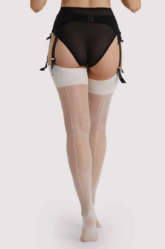 Bra with a seamless memory foam cup for a smooth silhouette Creme De Peche Seamed Stockings Bra with a seamless memory foam cup for a smooth silhouette Creme De Peche Seamed Stockings