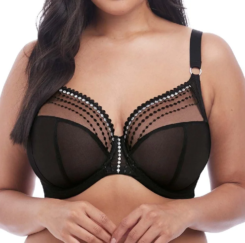 Bra with a plus - size cup for fuller figures​ Matilda Plunge Lace Cup In Black - Elomi