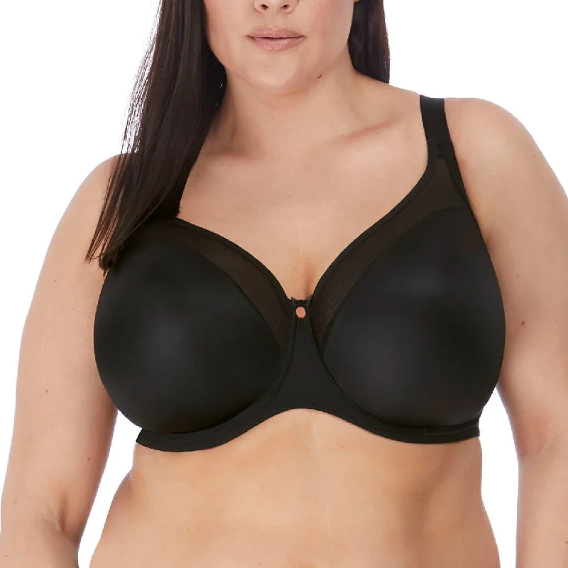 Full - cup bras providing maximum coverage and support Smooth Full Cup T-Shirt Bra In Black - Elomi Full - cup bras providing maximum coverage and support Smooth Full Cup T-Shirt Bra In Black - Elomi