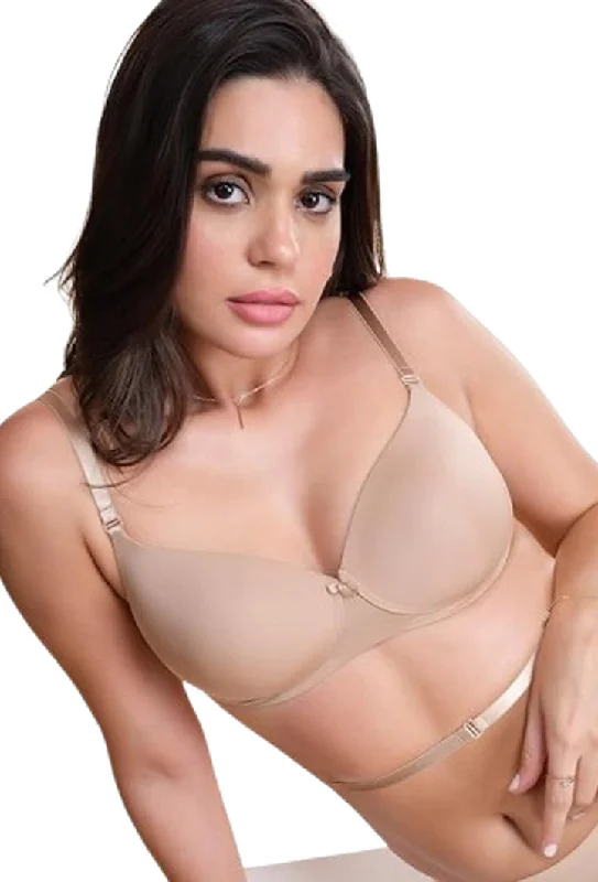 Polyester bras with moisture - wicking properties ENAMOR BRA-F058 Enamor Women's Nylon Plunge Full-Coverage Bra Polyester bras with moisture - wicking properties ENAMOR BRA-F058 Enamor Women's Nylon Plunge Full-Coverage Bra