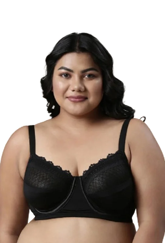 Wireless bras for ultimate comfort and freedom ENAMOR BRA-F126 LACE BRA NON-PADDED WIRED FULL COVERAGE Wireless bras for ultimate comfort and freedom ENAMOR BRA-F126 LACE BRA NON-PADDED WIRED FULL COVERAGE