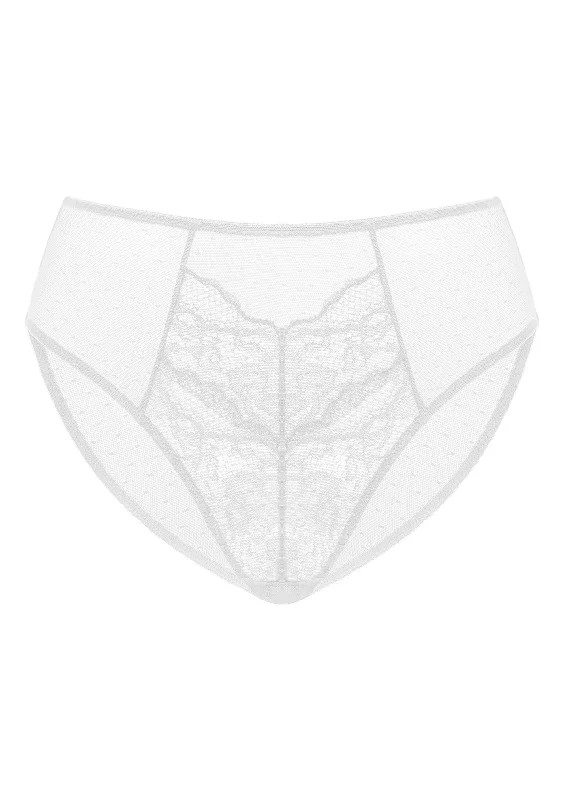 Bra with a pattern - print for a more unique appearance Enchante High-Rise White Lace Brief Underwear Bra with a pattern - print for a more unique appearance Enchante High-Rise White Lace Brief Underwear