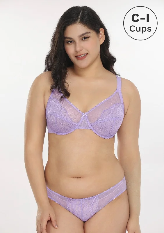 T - shirt bras with a seamless and smooth finish for wearing under T - shirts Enchante Purple Unlined Lace Underwire Bra Set T - shirt bras with a seamless and smooth finish for wearing under T - shirts Enchante Purple Unlined Lace Underwire Bra Set