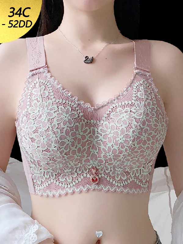 Bra with a push - up memory foam cup for enhanced cleavage Full Coverage Side Support Minimizer Bra with Wide Shoulder Straps Bra with a push - up memory foam cup for enhanced cleavage Full Coverage Side Support Minimizer Bra with Wide Shoulder Straps