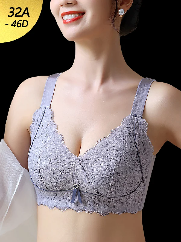 Balconette bras with a stylish and flattering design Full Lace Breathable Minimizer Wireless Bra Balconette bras with a stylish and flattering design Full Lace Breathable Minimizer Wireless Bra