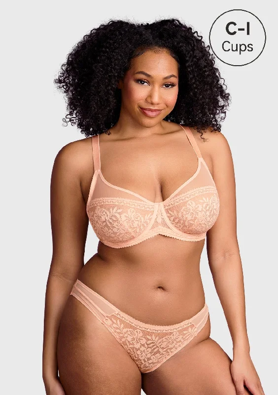Bra with a built - in underwire for enhanced support Gladioli Lace Unlined Underwire Bra Bra with a built - in underwire for enhanced support Gladioli Lace Unlined Underwire Bra