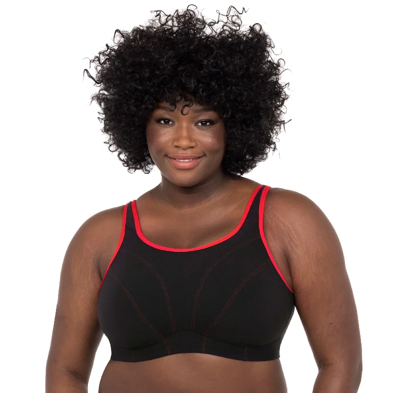 Non wired bralette with adjustable cups​Goddess Supportive Wirefree Full Figure Sports Bra