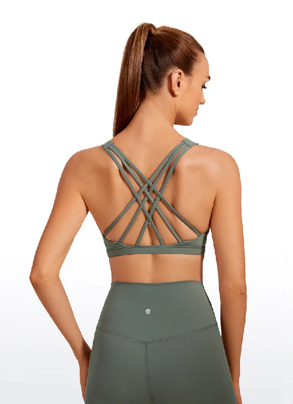 Bra with padded straps to reduce shoulder strain Brushed Nakedfeel Bra Criss Cross Back Bra with padded straps to reduce shoulder strain Brushed Nakedfeel Bra Criss Cross Back