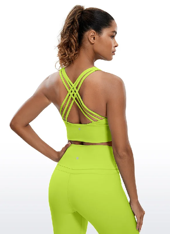 Bra with a plus - size underbust band for a secure fit​ Nakedfeel Strappy Bra Longline