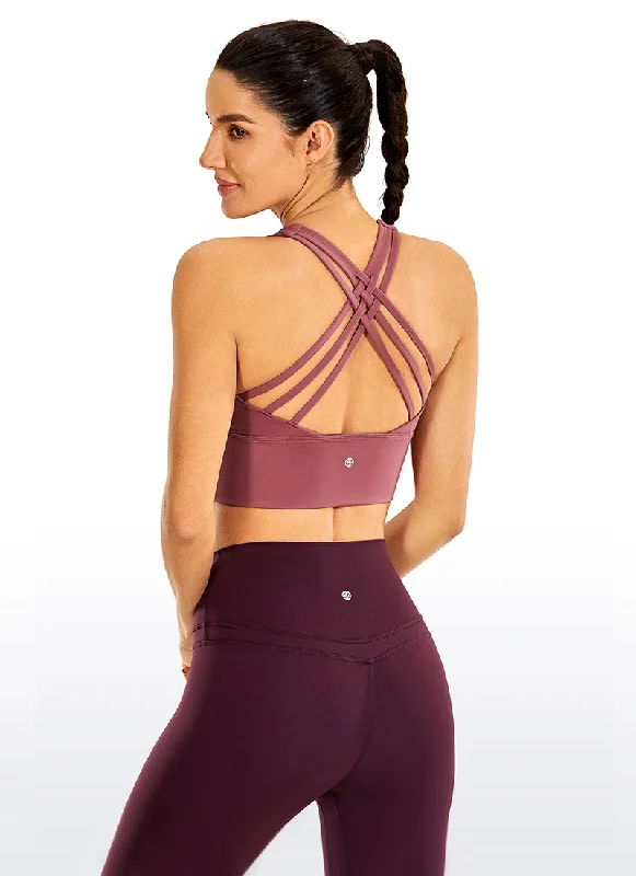 Bra with an anti - itch lining for added comfort​ Nakedfeel Strappy Bra Longline