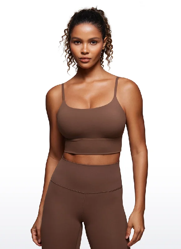 Polyester bras with moisture - wicking properties Brushed Nakedfeel Longline Bra Adjustable Polyester bras with moisture - wicking properties Brushed Nakedfeel Longline Bra Adjustable