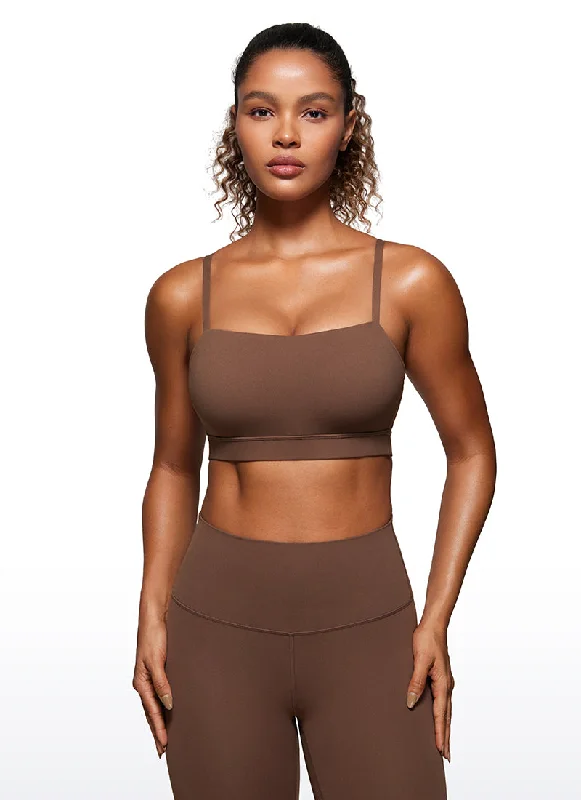 Bra with a plus - size cup for fuller figures Butterluxe Adjustable Spaghetti Thin Strap Sports Bra Bra with a plus - size cup for fuller figures Butterluxe Adjustable Spaghetti Thin Strap Sports Bra