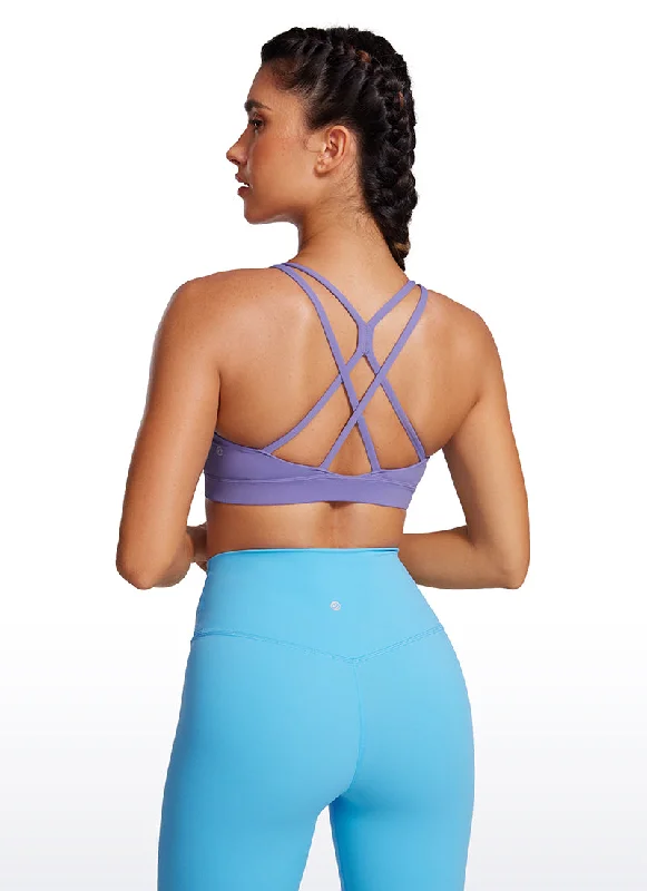 Bra with a plus - size adjustable strap for added comfort Butterluxe Bra High Neck Longline Criss Cross Back Bra with a plus - size adjustable strap for added comfort Butterluxe Bra High Neck Longline Criss Cross Back
