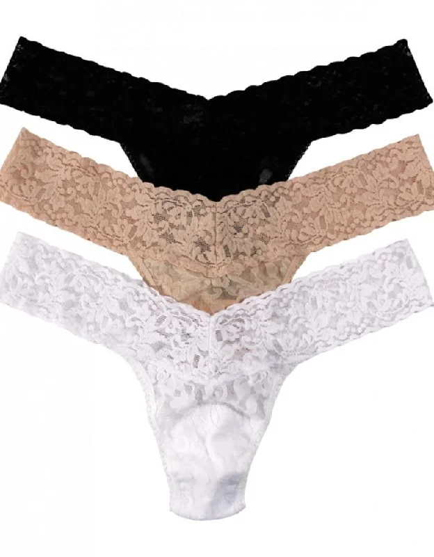 Nylon bras offering durability and stretch Hanky Panky 3 Pack Signature Lace Low Rise Thong 49113PK Nylon bras offering durability and stretch Hanky Panky 3 Pack Signature Lace Low Rise Thong 49113PK