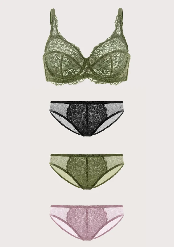Underwire bras for enhanced support and shaping HSIA Black All-Over Floral Lace Bra Bundle Underwire bras for enhanced support and shaping HSIA Black All-Over Floral Lace Bra Bundle