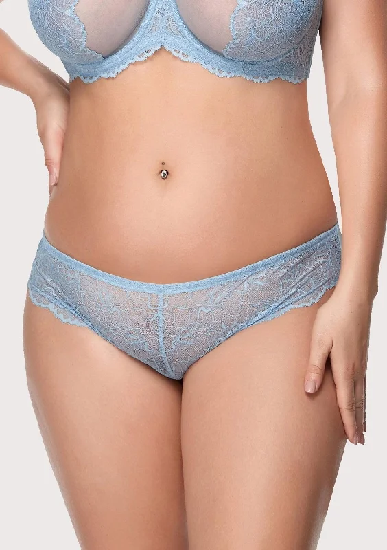 Bra with a cotton - lined cup for a natural and soft feel HSIA Blossom Storm Blue Lace Bikini Underwear Bra with a cotton - lined cup for a natural and soft feel HSIA Blossom Storm Blue Lace Bikini Underwear