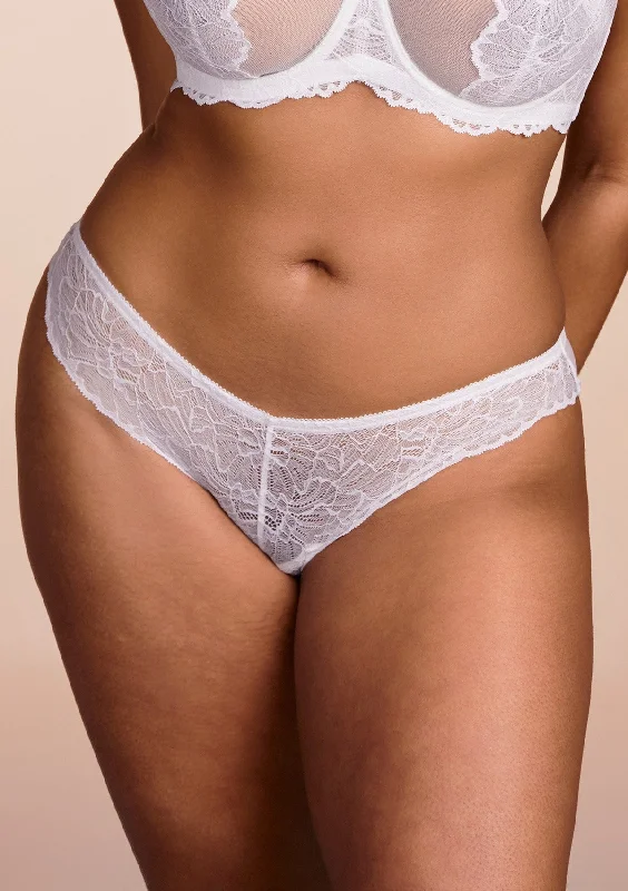 Bra with a contoured cup for a natural - looking shape HSIA Blossom Lace White Bikini Underwear Bra with a contoured cup for a natural - looking shape HSIA Blossom Lace White Bikini Underwear