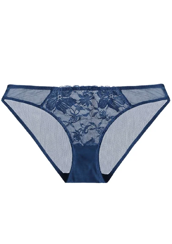 Bra with anti - bacterial properties for a hygienic fit HSIA Breathable Sexy Lace Dark Blue Bikini Underwear Bra with anti - bacterial properties for a hygienic fit HSIA Breathable Sexy Lace Dark Blue Bikini Underwear