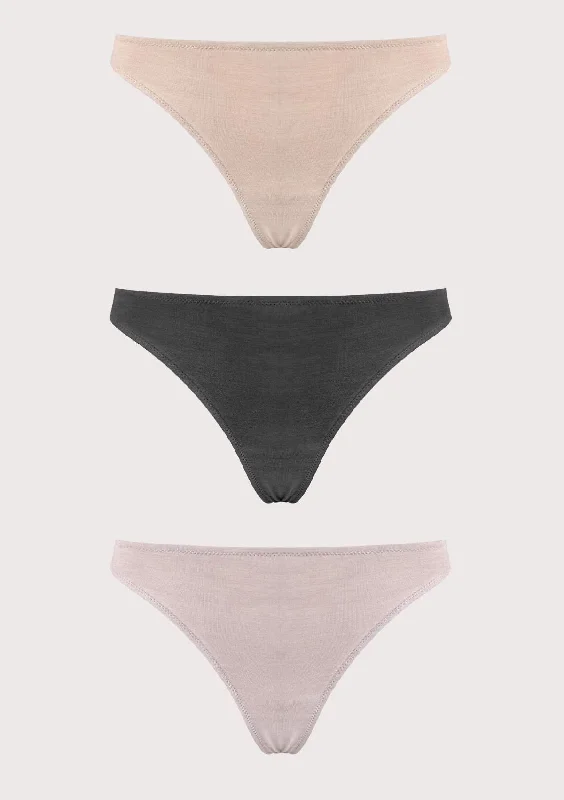 Bra with a half - cup design for a sexy and minimalist look HSIA Comfort Cotton Thongs 3 Pack Bra with a half - cup design for a sexy and minimalist look HSIA Comfort Cotton Thongs 3 Pack