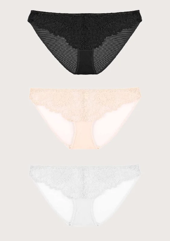 Bra with a plus - size seamless design for a smooth look HSIA Sunflower Exquisite Lace Bikini Panties 3 Pack Bra with a plus - size seamless design for a smooth look HSIA Sunflower Exquisite Lace Bikini Panties 3 Pack