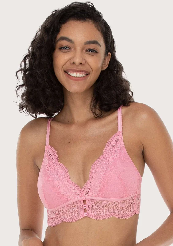 Bra with a plus - size seamless design for a smooth look​ HSIA Lace Bralette Top