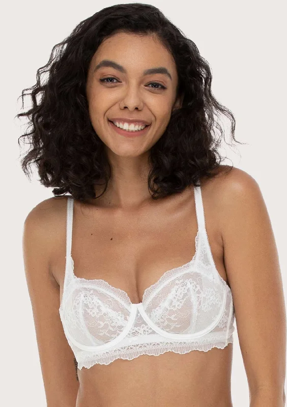Full - cup bras providing maximum coverage and support I Do | Petite Floral Lace Unlined Bra Full - cup bras providing maximum coverage and support I Do | Petite Floral Lace Unlined Bra