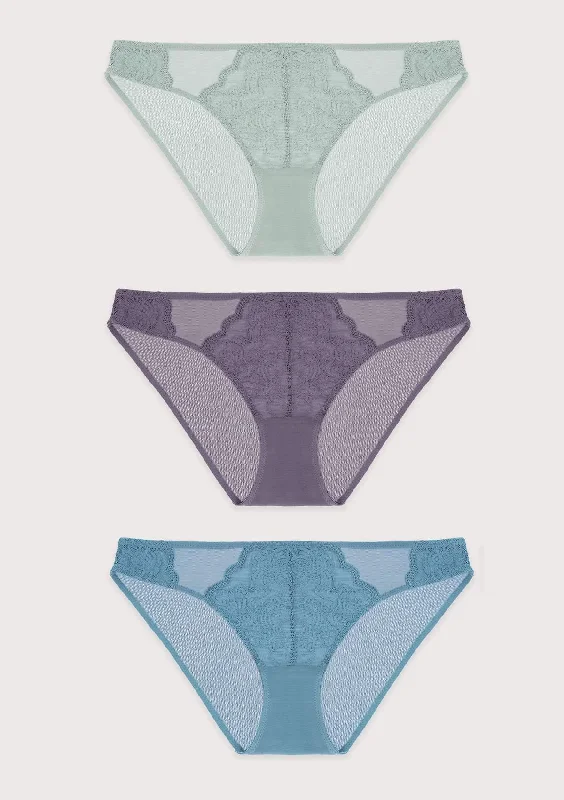 Push - up bras to add cleavage and lift​ HSIA Floral Lace Bikini Panties 3 Pack